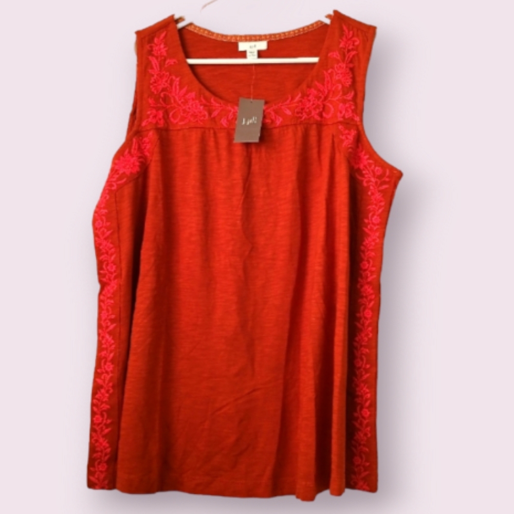 J jill women's sleeveless top size 1X